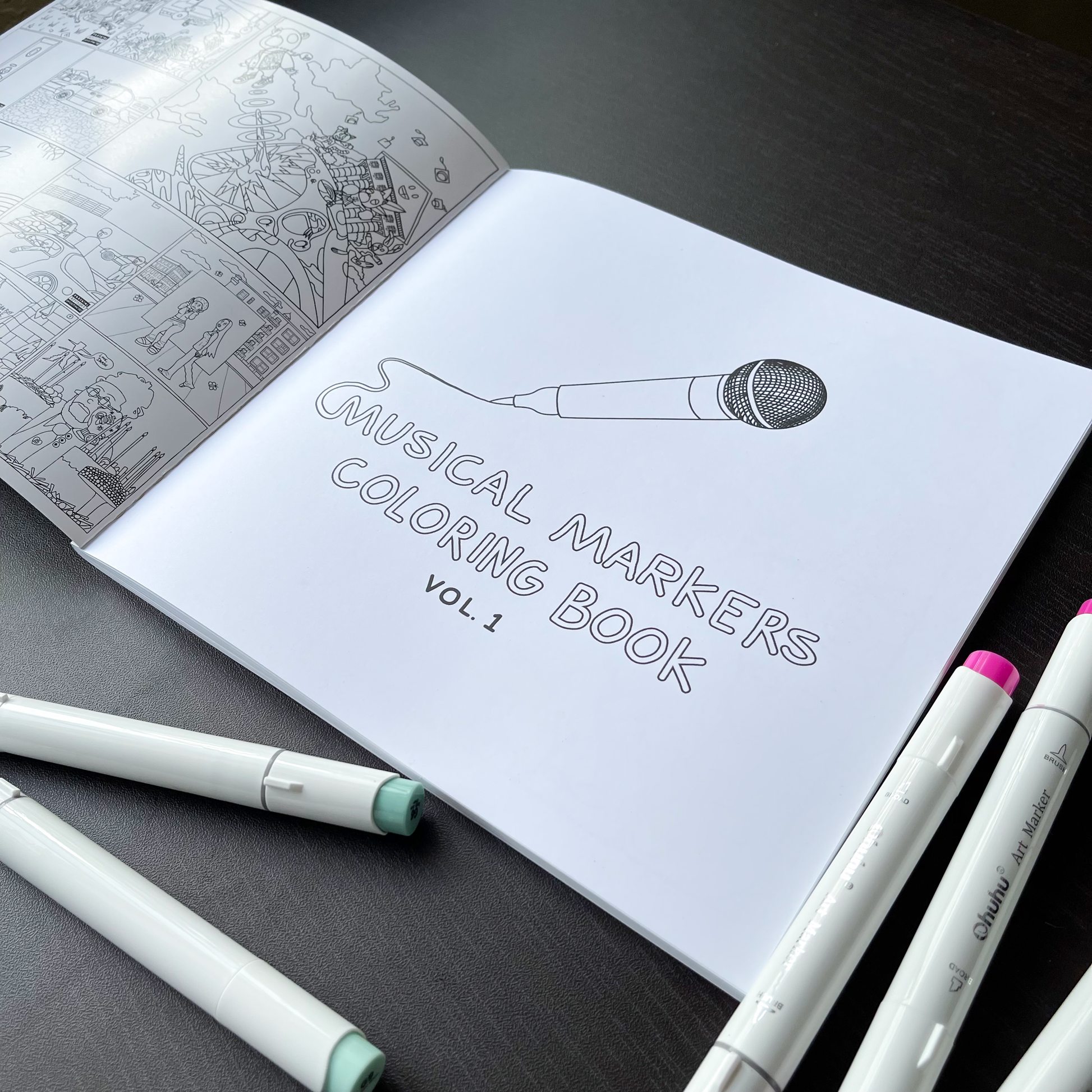 MUSICAL MARKERS COLORING BOOK VOL.1 – Musical Markers